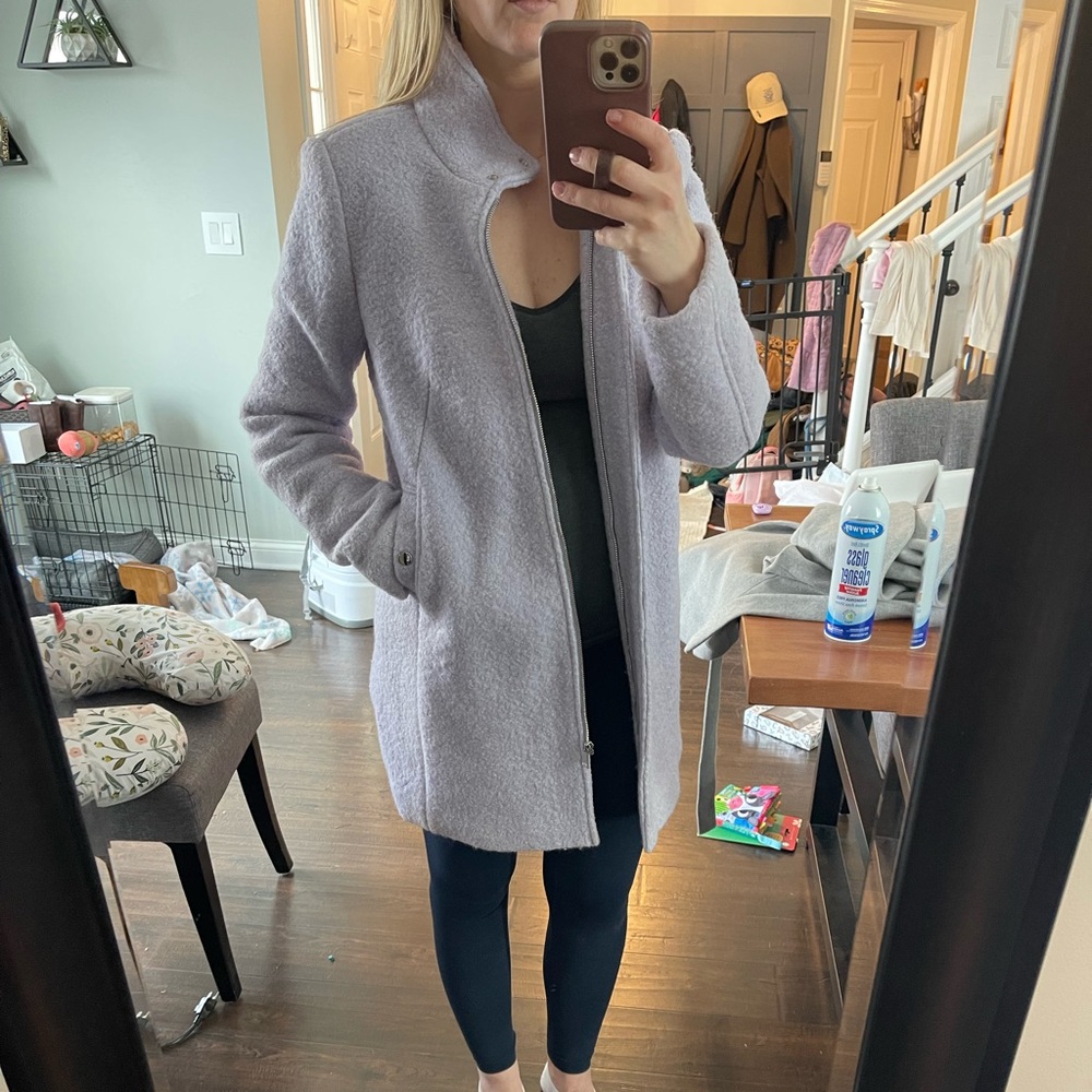 LOFT Light Purple Boucle Jacket
